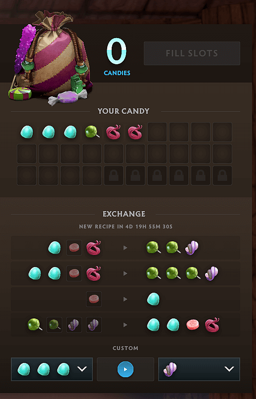 Candy Storage Space