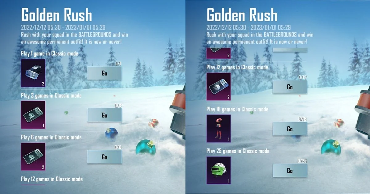 BGMI Event Golden Rush