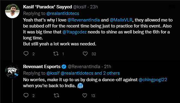Paradox shows gratitude towards Revenant Esports