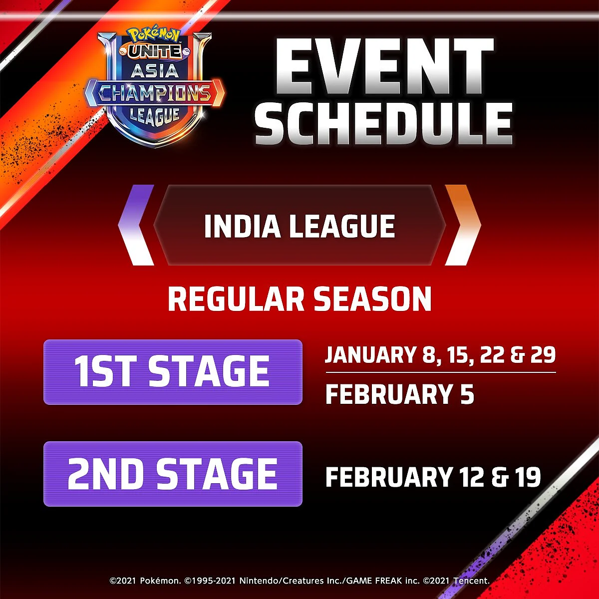 Pokemon Unite ACL India League - Event Schedule