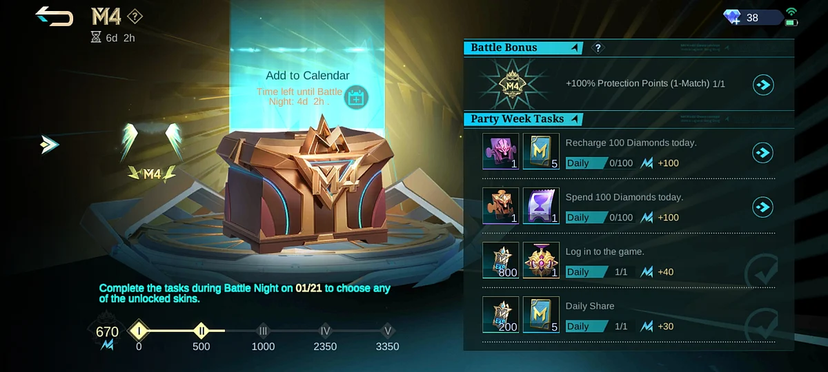 How to get Epic skins in the M4 Battle Night Event