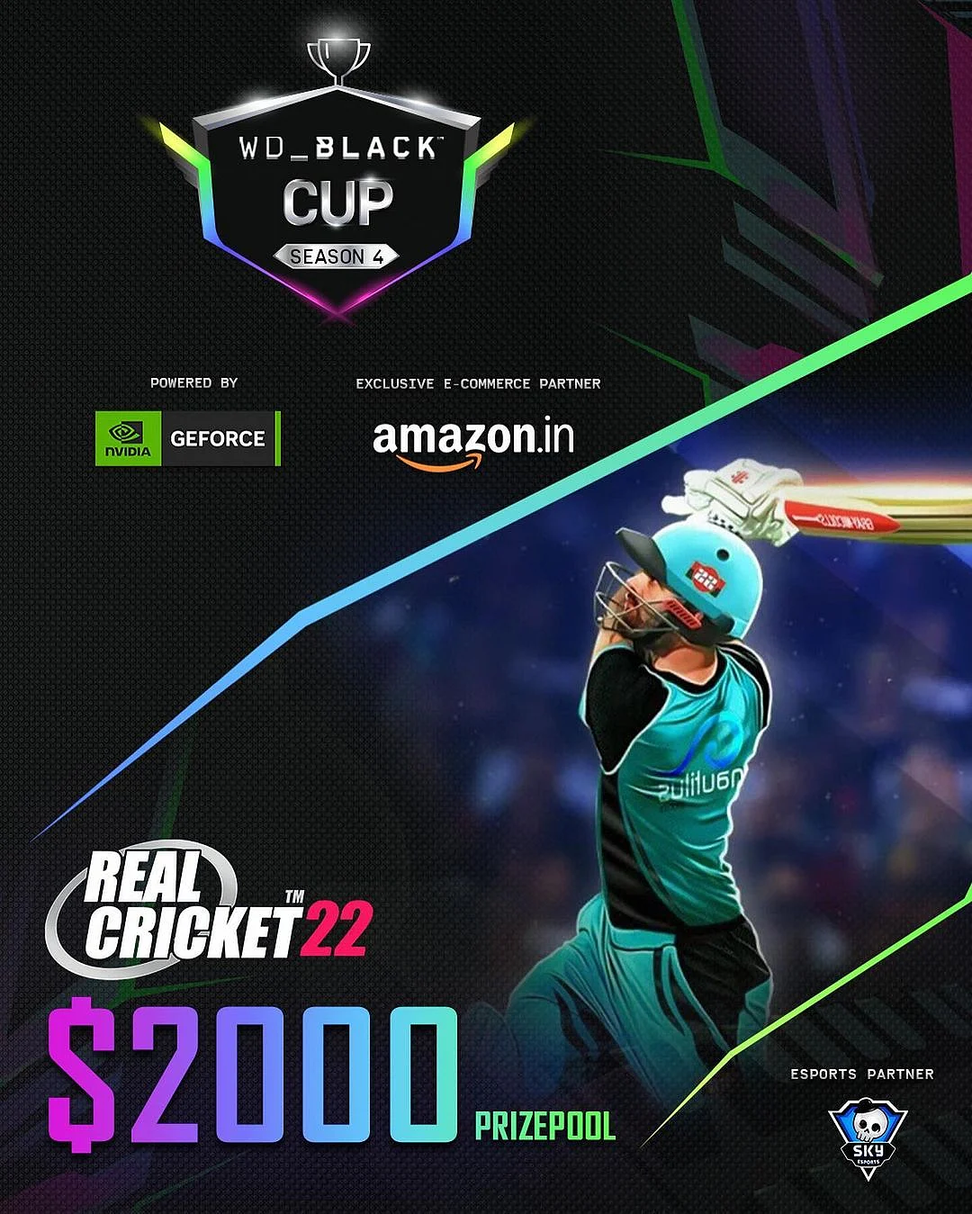 Skyesports WD Black Cup Season 4 - Real Cricket 22