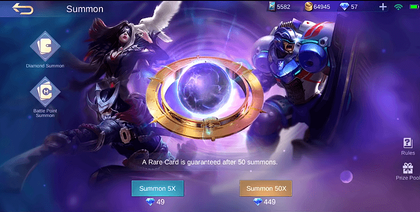 New MLBB 1v1 Card Game Mode "Arena"