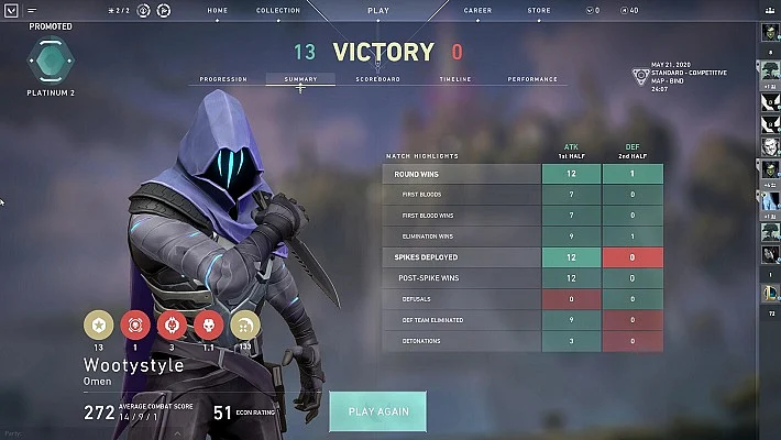 Valorant to Show Rank Progression in The Future