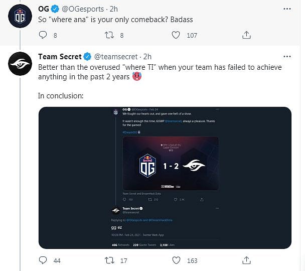 OG and Team Secret