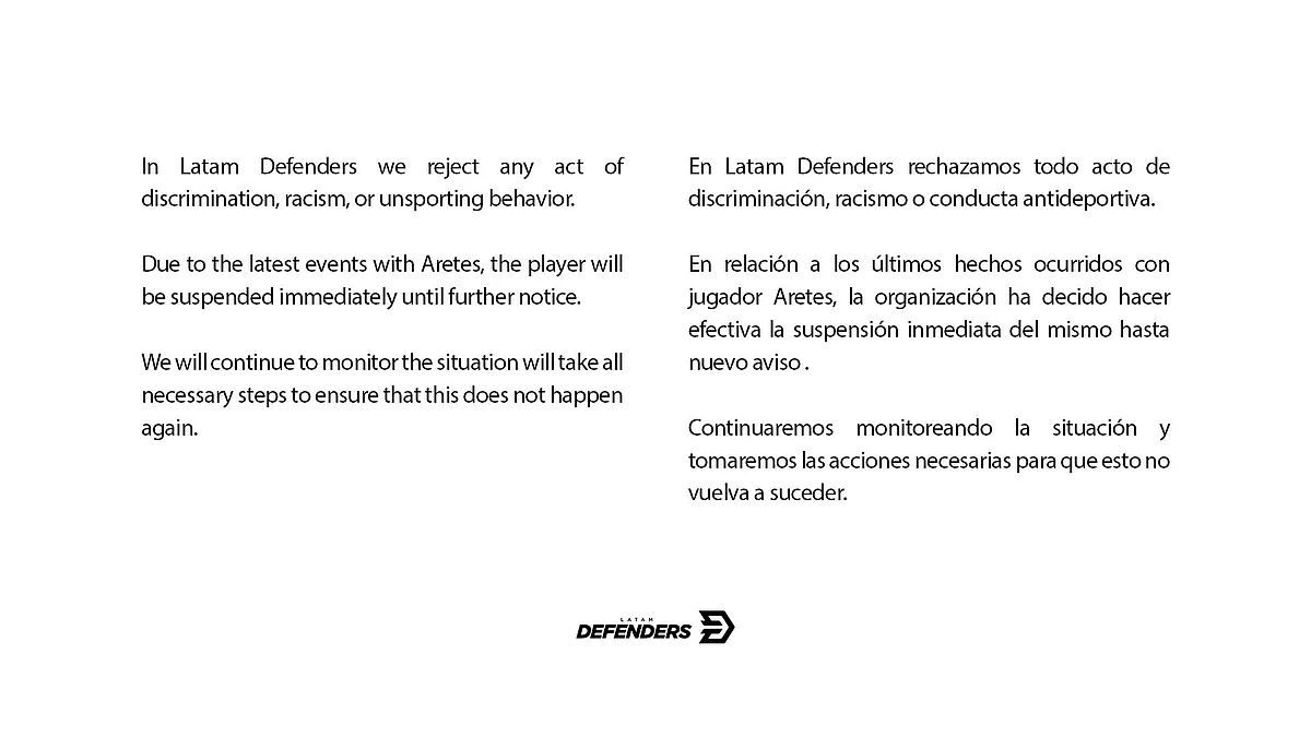 Peruvian Player Suspended by Latam Defenders for Using Racial Slurs