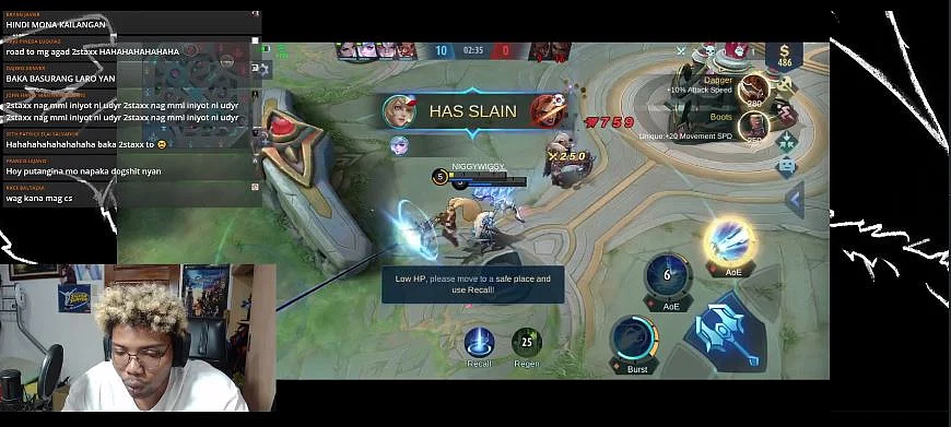 Filipino Streamer 2staxx Reached Mythic Rank in MLBB in Just 3 Days