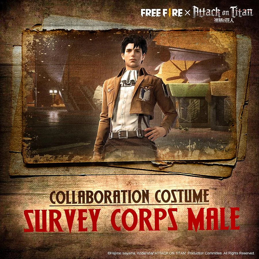 Free Fire x Attack on Titan Collaboration Event is Now Live