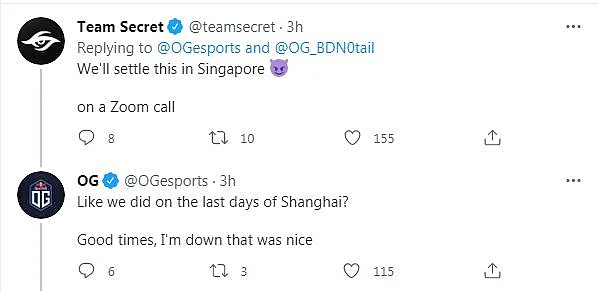 OG and Team Secret Engage in a Heated Twitter Battle
