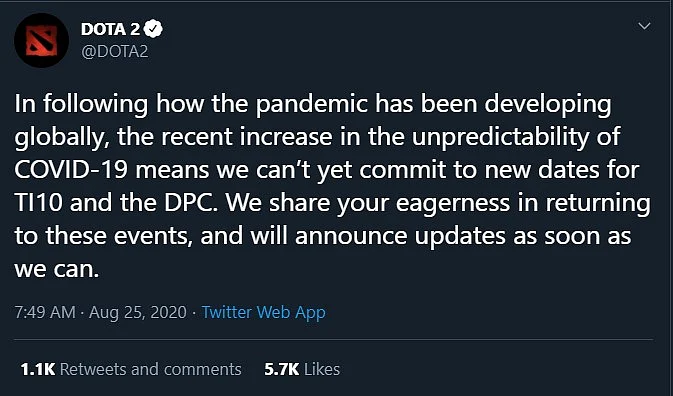 Valve Gives An Update on The Status of TI10 and the DPC