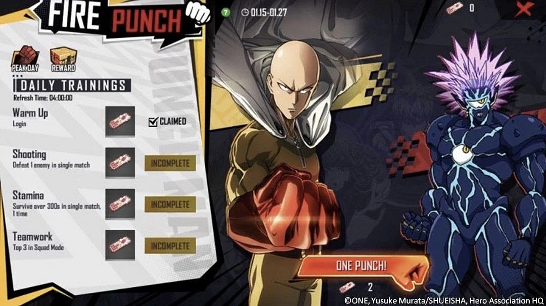 What We Know About the Free Fire x One Punch Man Collaboration