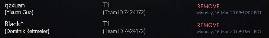More Roster Changes for T1: Black^ and Xuan leave team