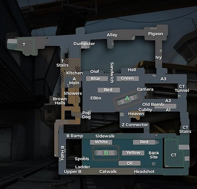 CS:GO Callouts 2021 - Dust 2, Mirage, Vertigo, Nuke, and More