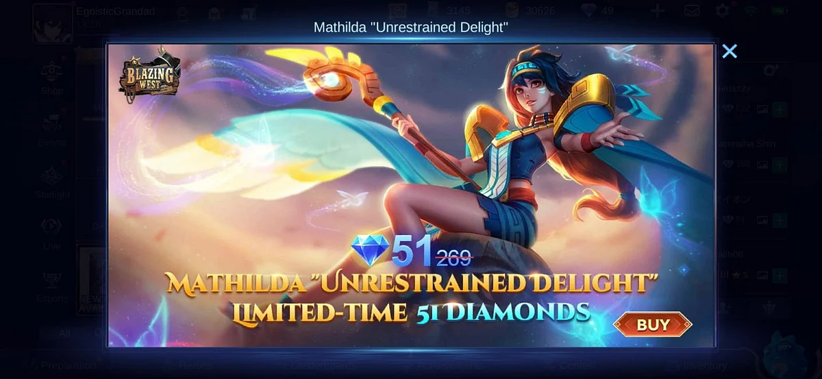 MLBB: Obtain New Hero Mathihlda for Free