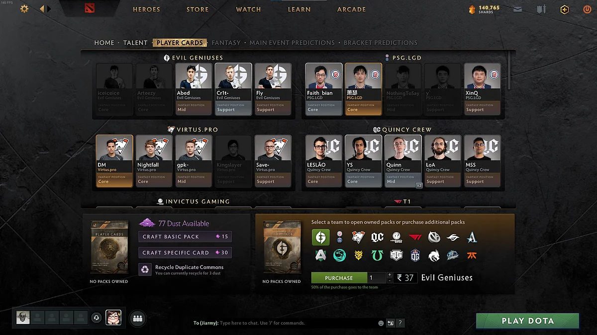 What Are the New Dota 2 Player Cards in TI10 Compendium?