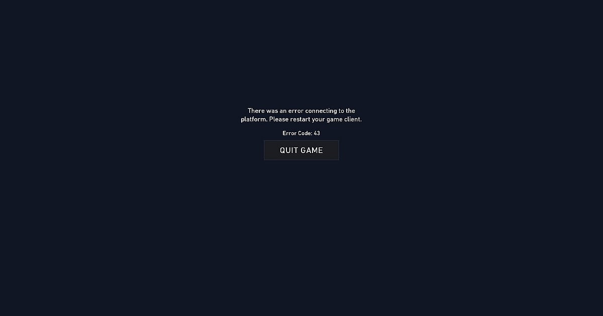 Valorant Error Code 43: ISP Outage Causes Connection Issues in Asian ...