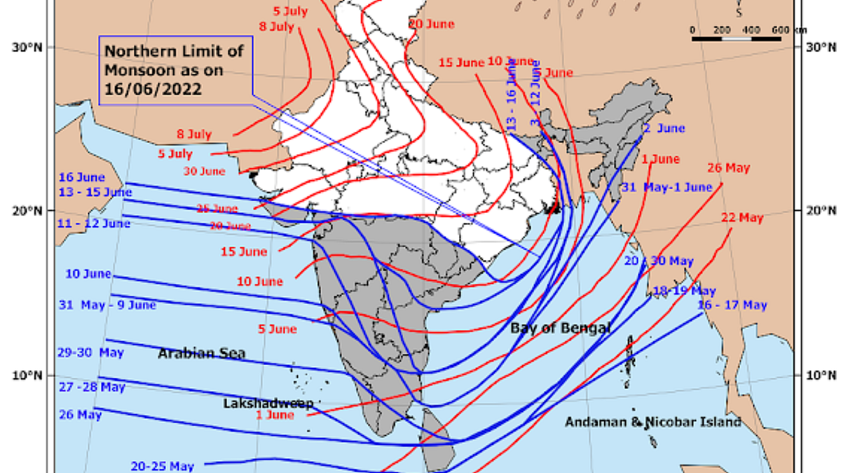 मॉन्सूनने जवळपास महाराष्ट्र व्यापला