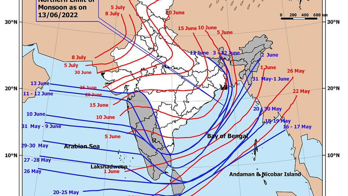 माॅन्सूनने जवळपास निम्मा महाराष्ट्र व्यापला