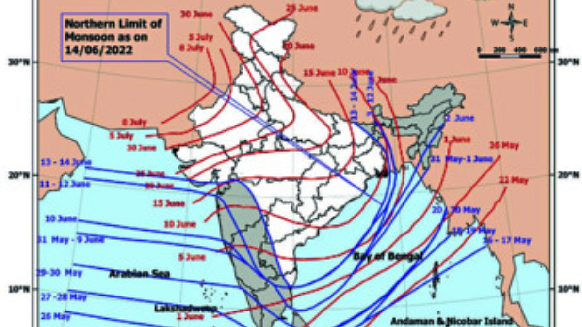 मॉन्सूनच्या वाटचालीस राज्यात पोषक हवामान