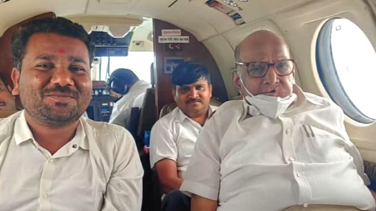 Sharad Pawar with Bharat chavhan