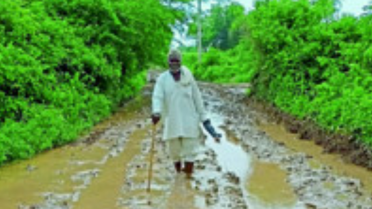 The incessant rains have made this road extremely miserable.