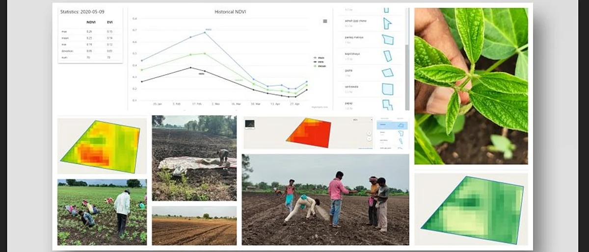 Agriculture is managed by using satellites, mobile apps etc. and data separation.