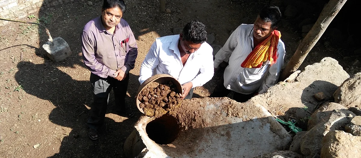 बायोगॅस उभारणीतून स्वच्छ ऊर्जेसह मिळवली उत्पादकता वाढ