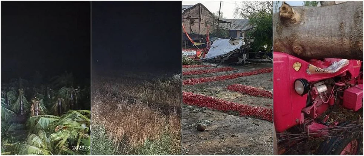 शिरपूरला गारपिटीचा कहर; पिकांसह मालमत्तचे मोठे नुकसान