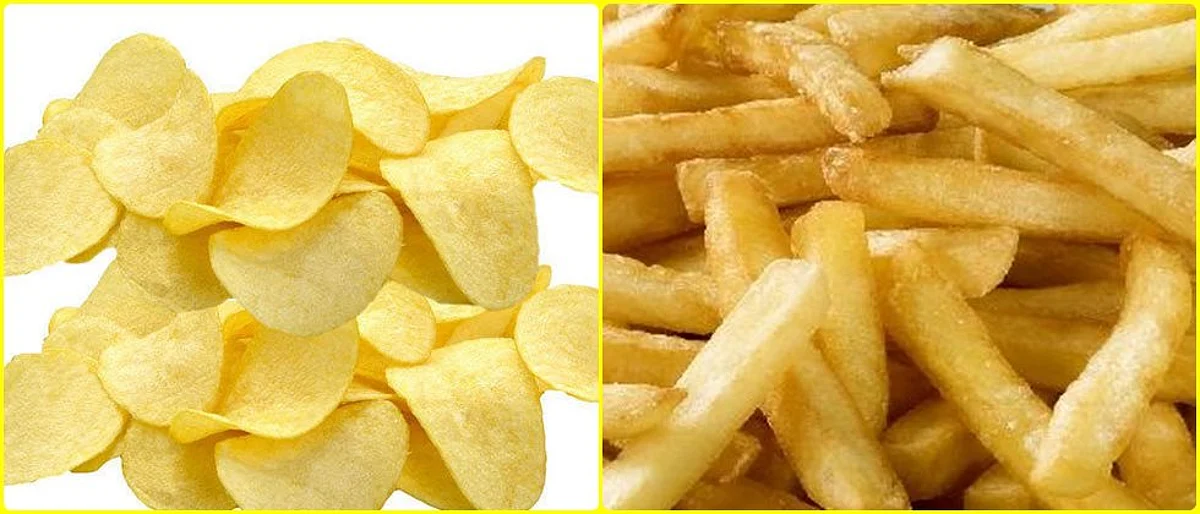 बटाट्यापासून वेफर्स, पावडर, फ्रेंच फ्राईज