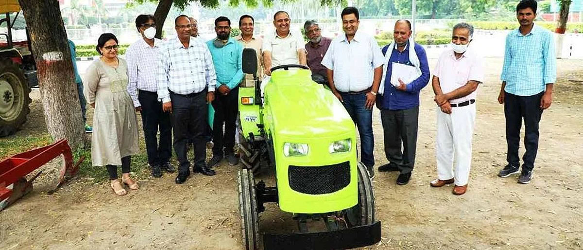 हरियाना येथील कृषी विद्यापीठात इलेक्ट्रिक ट्रॅक्टर विकसित