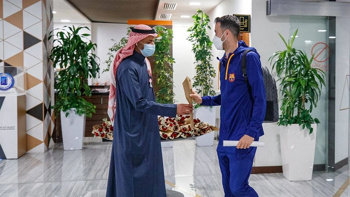 برشلونة يصل الرياض استعدادًا لكلاسيكو الأرض