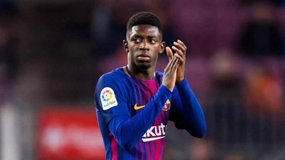 الفرنسي عثمان ديمبلي لاعب برشلونة