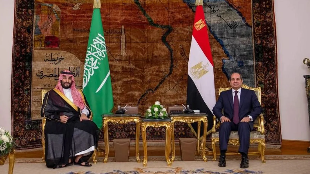 بيان سعودي مصري: تعزيز الشراكة الاقتصادية استثمارياً وتجارياً بين البلدين ونقلها إلى آفاق أوسع ترقى إلى متانة العلاقة التاريخية