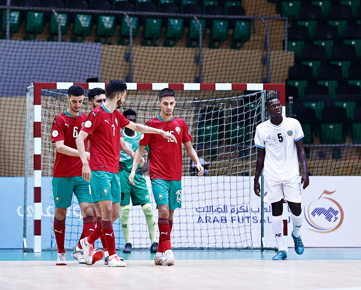 المنتخب المغربي يفوز على نظيره الصومالي بنتيجة 16 – 0 في كأس العرب لكرة الصالات