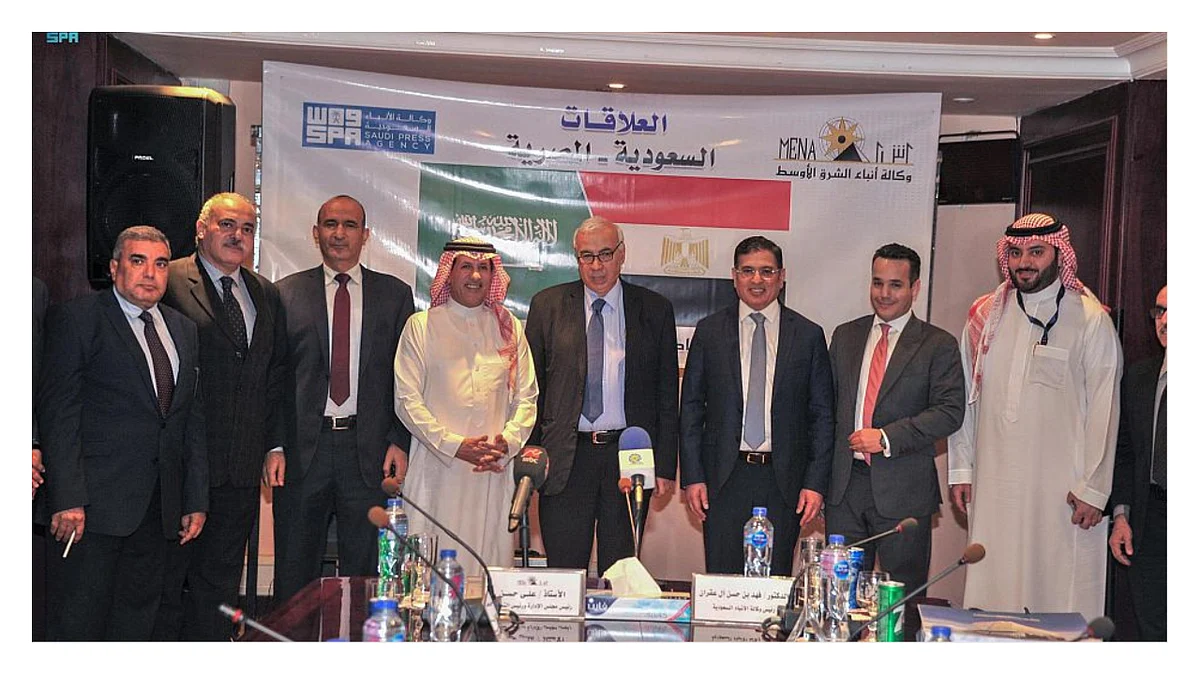 الوفد الإعلامي المرافق لولي العهد يزور عددا من الجهات الإعلامية المصرية