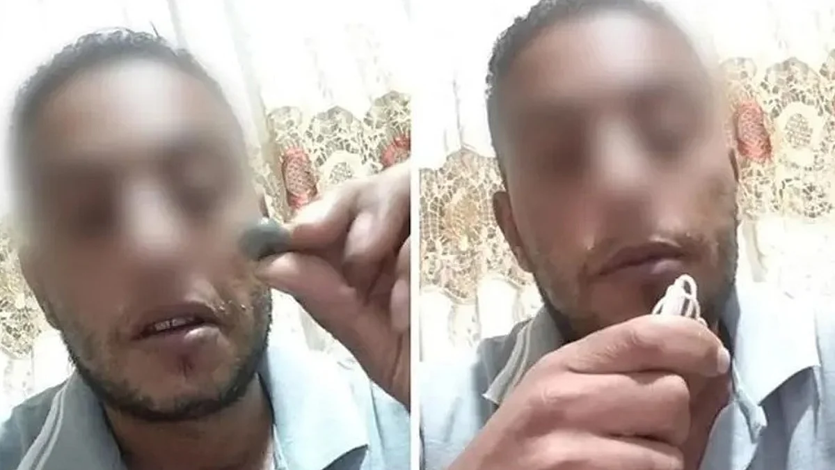 الشاب المصري في بث مباشر قبل انتحاره بدقائق