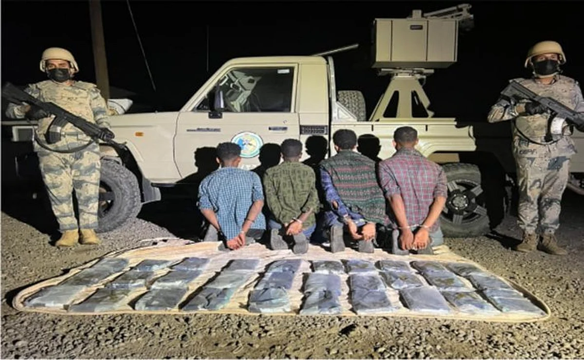 إحباط محاولة تهريب 30 كيلوجرامًا من مادة الحشيش المخدر بجازان
