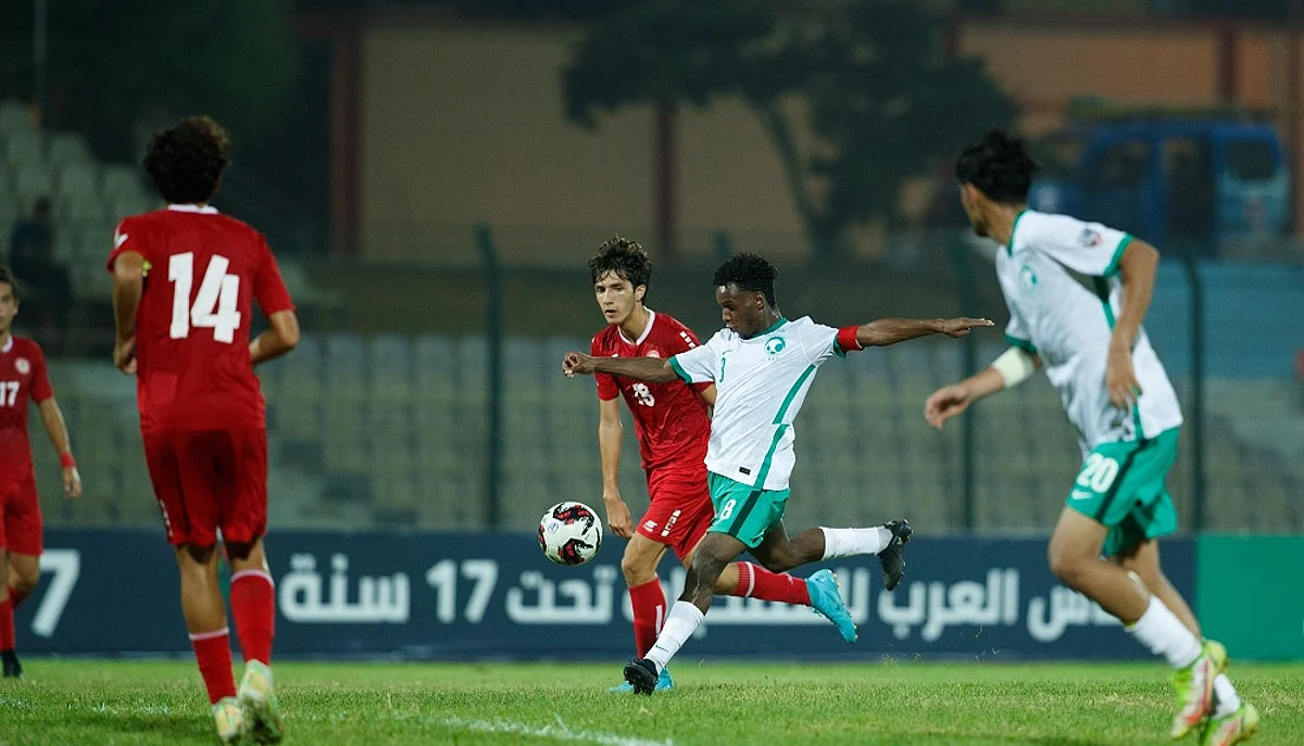 أخضر الناشئين يقسو على لبنان بسداسية في كأس العرب