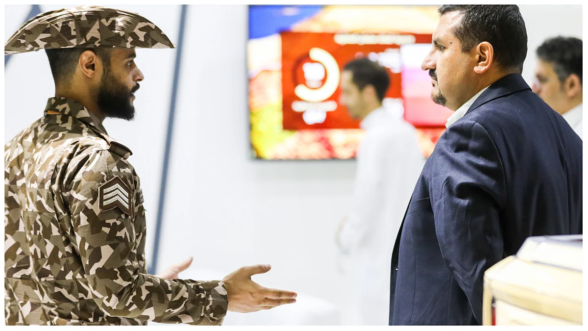 جانب من مشاركة وزارة الداخية في معرض الصقور والصيد السعودي الدولي