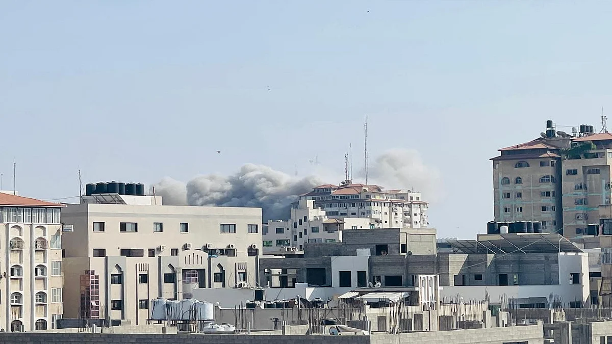 صورة للقصف الإسرائيلي على غزة