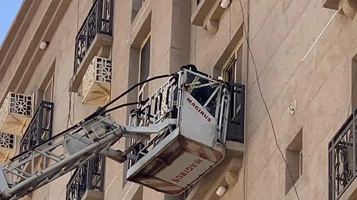 حريق منزل