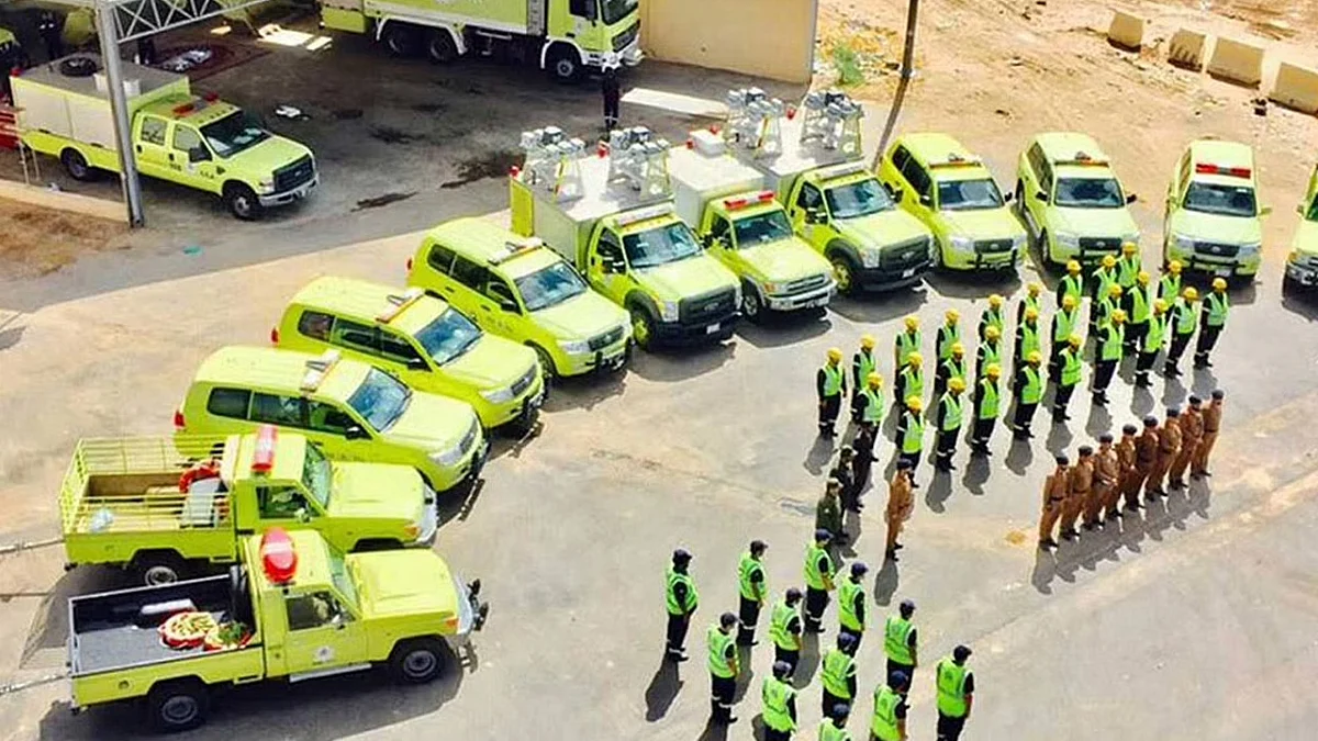 إخماد حريق بأحد المتنزهات في بريدة