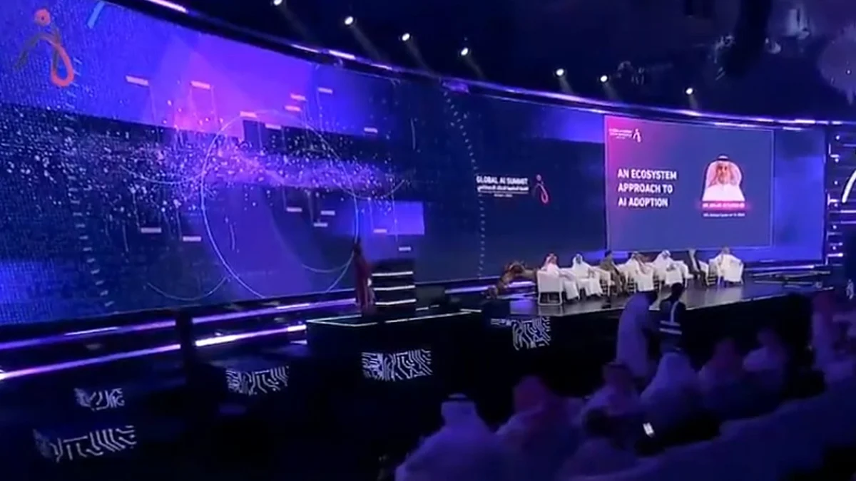 جانب من فعاليات قمة الذكاء الاصطناعي