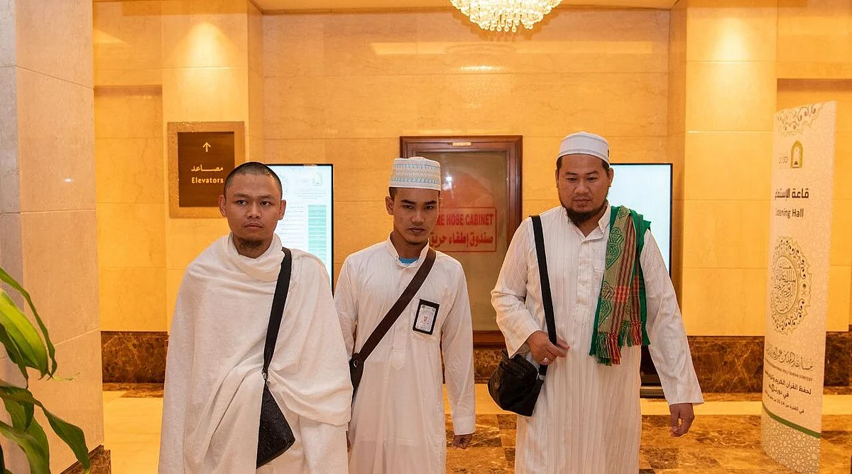 جانب من المشاركين في مسابقة الملك عبدالعزيز الدولية لحفظ القرآن