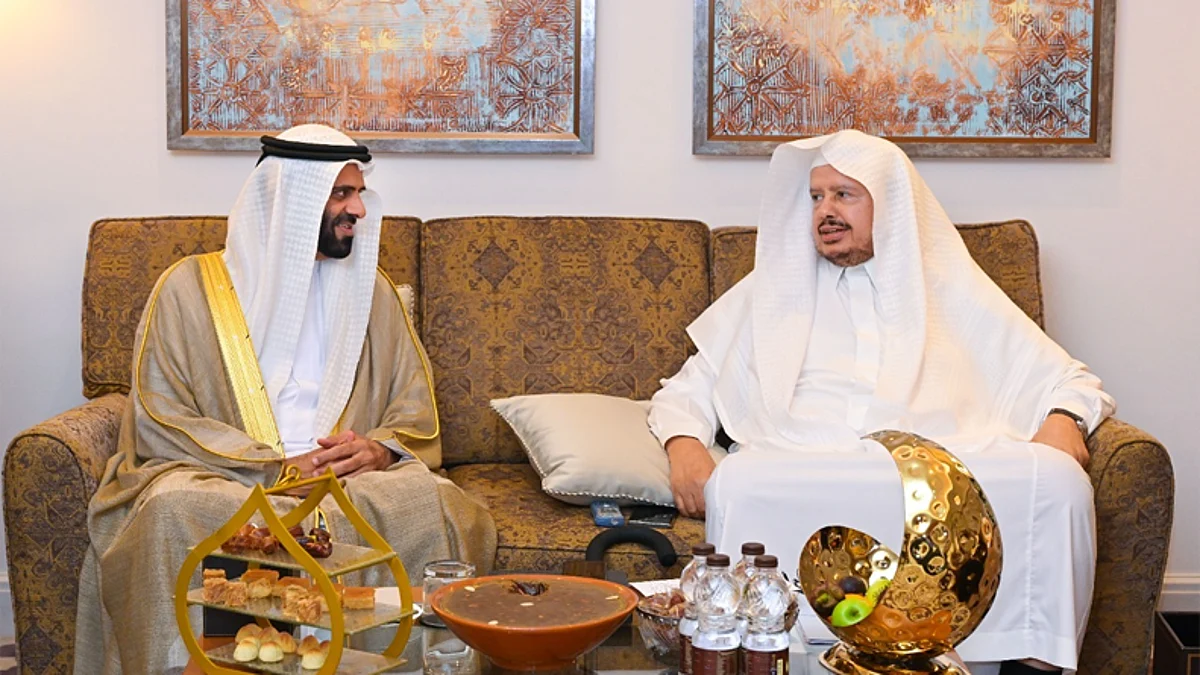 رئيس الشورى يستقبل النائب الأول لرئيس المجلس الوطني الاتحادي الإماراتي