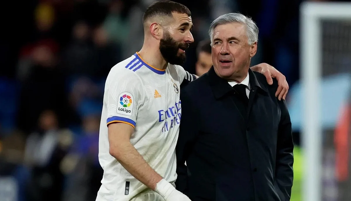أنشيلوتي يكشف موعد عودة بنزيما للمشاركة مع ريال مدريد