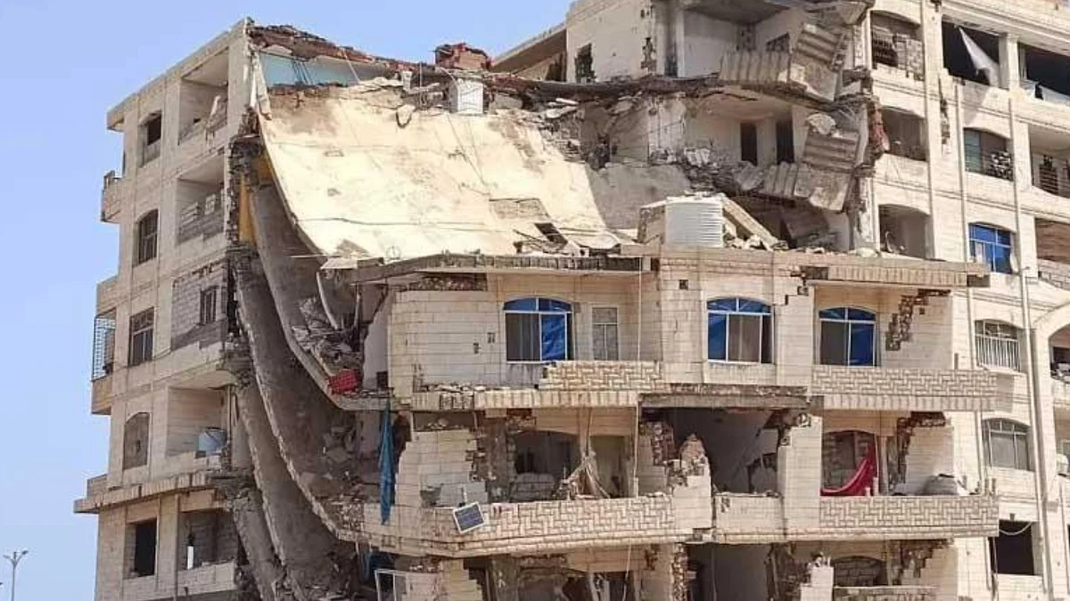 انهيار عقار بالعاصمة الأردنية