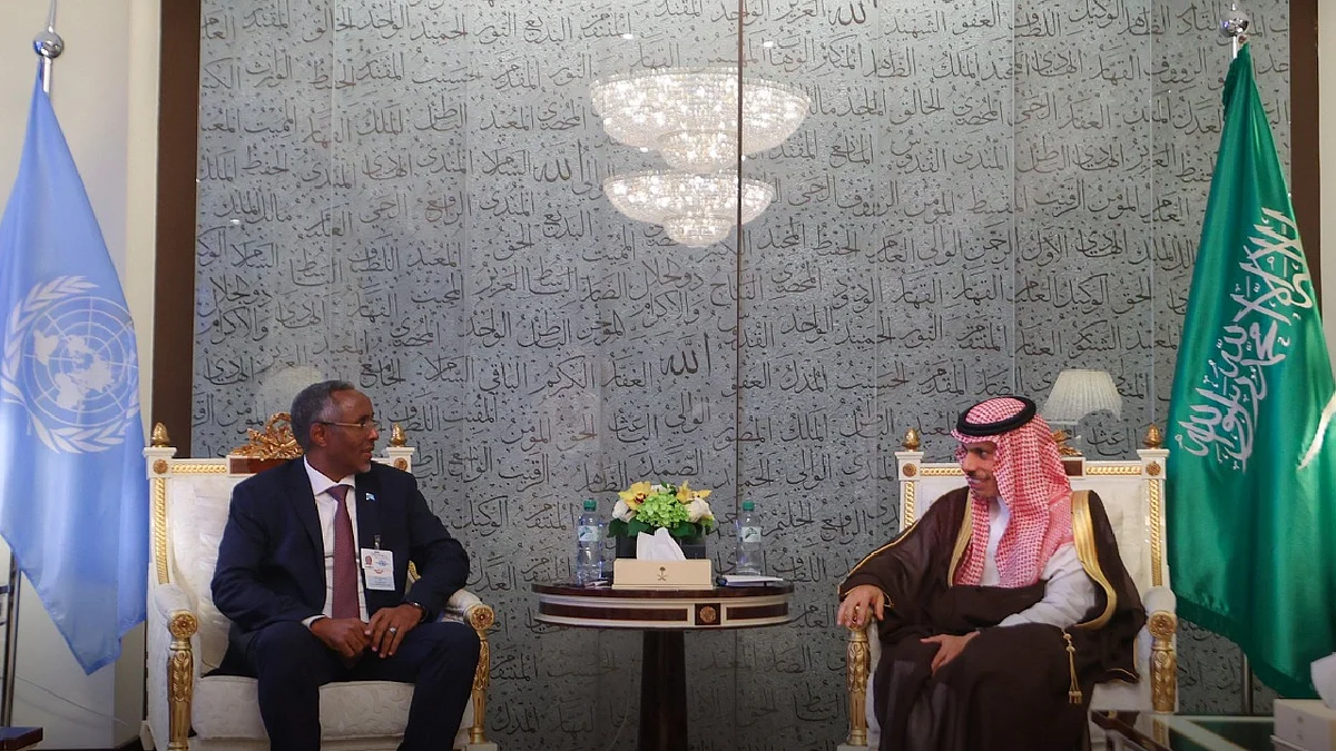 الأمير فيصل بن فرحان يلتقي وزير الخارجية والتعاون الدولي في جمهورية الصومال