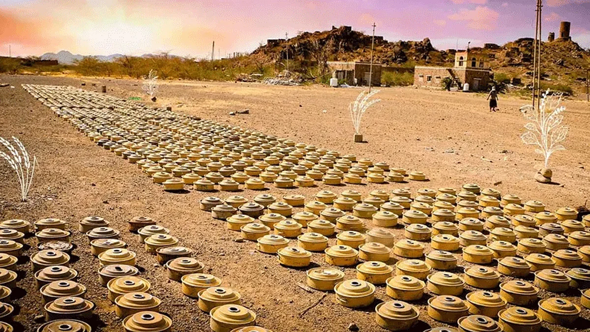 ألغام زرعتها الميليشيا الحوثية