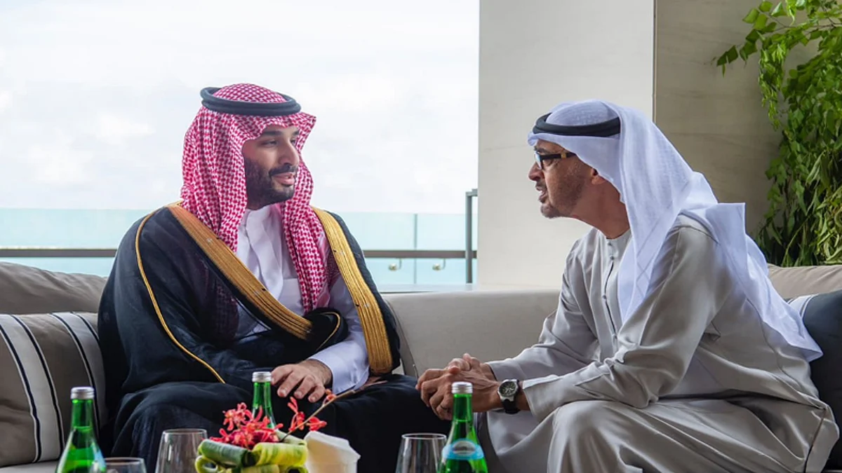 ولي العهد يلتقي رئيس الإمارات على هامش قمة العشرين
